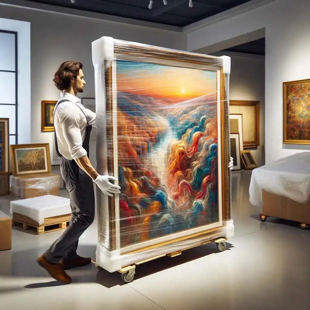 how to move fine art safely, moving artwork