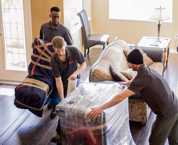 Blanket-wrapped Furniture by Top-Rated Movers