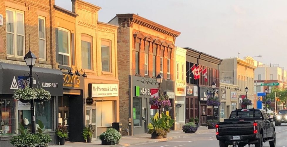 View of downtown Aurora Ontario